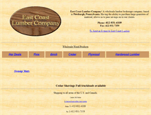 Tablet Screenshot of ecoastlumber.com